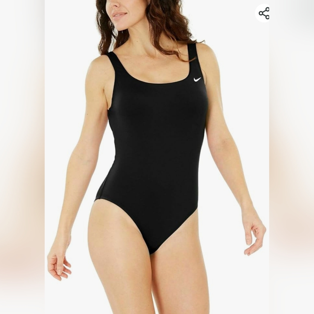 Nike Black U-Back One Piece Swimsuit Size S